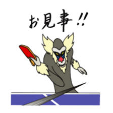 table tennis "DORANEKO & friends" 2 sticker #5225741