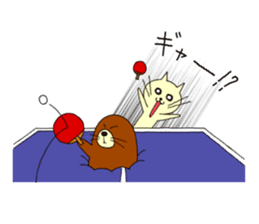 table tennis "DORANEKO & friends" 2 sticker #5225759
