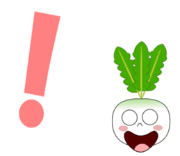 Always cheerful white turnip sticker #5226843