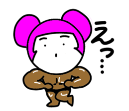 Pink mouse sticker #5227129