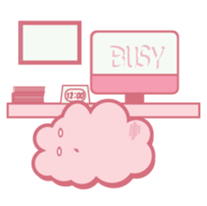 Cloudy Lady sticker #5227153