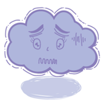 Cloudy Lady sticker #5227165