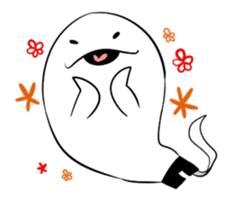 Footless tights ghost sticker #5227748