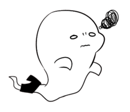 Footless tights ghost sticker #5227752