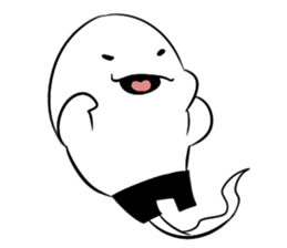 Footless tights ghost sticker #5227753