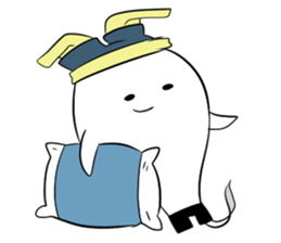 Footless tights ghost sticker #5227759