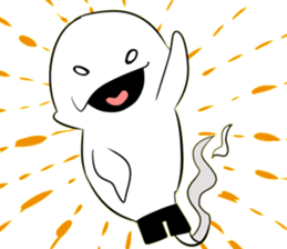 Footless tights ghost sticker #5227773