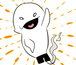 Footless tights ghost sticker #5227773