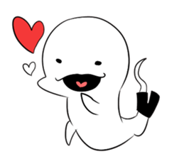 Footless tights ghost sticker #5227774