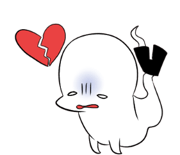 Footless tights ghost sticker #5227775