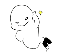 Footless tights ghost sticker #5227782