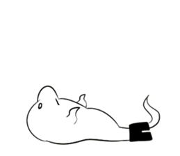 Footless tights ghost sticker #5227783