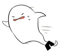 Footless tights ghost sticker #5227786