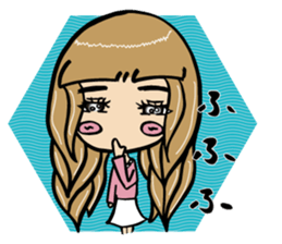 It's A-chan's thinking of woman sticker #5228475