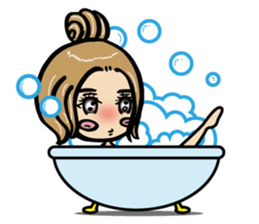 It's A-chan's thinking of woman sticker #5228486