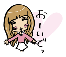 It's A-chan's thinking of woman sticker #5228492