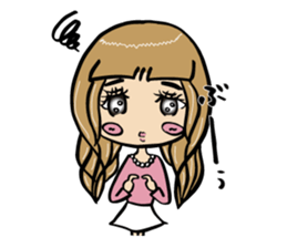 It's A-chan's thinking of woman sticker #5228494