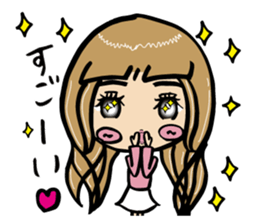 It's A-chan's thinking of woman sticker #5228496