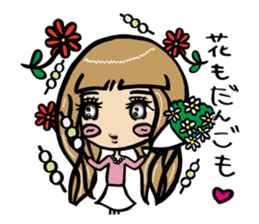 It's A-chan's thinking of woman sticker #5228499