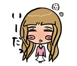 It's A-chan's thinking of woman sticker #5228500