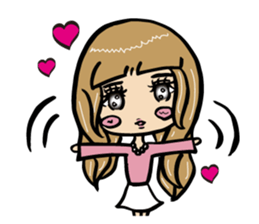 It's A-chan's thinking of woman sticker #5228507