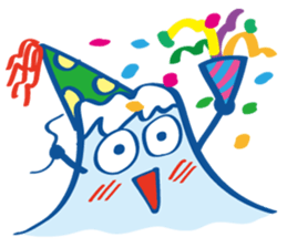 Four seasons of Fujiyama Boy.(in winter) sticker #5229645