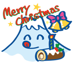 Four seasons of Fujiyama Boy.(in winter) sticker #5229646