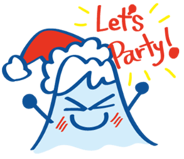 Four seasons of Fujiyama Boy.(in winter) sticker #5229647