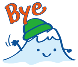 Four seasons of Fujiyama Boy.(in winter) sticker #5229664