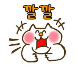 Cat Stickers in Korean language sticker #5229775
