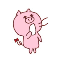 Very cute pig sticker #5230234
