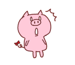 Very cute pig sticker #5230242
