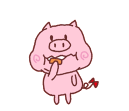 Very cute pig sticker #5230243
