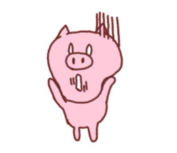 Very cute pig sticker #5230252