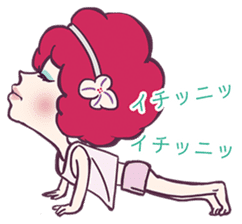 Fushigi Idol Afro-chan sticker #5230521