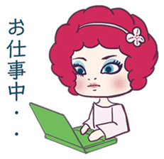 Fushigi Idol Afro-chan sticker #5230536