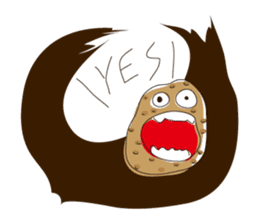 Surprised Potato sticker #5231570