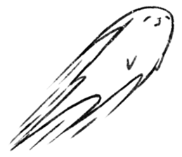 Mysterious white creature "WINUMERI" sticker #5231861