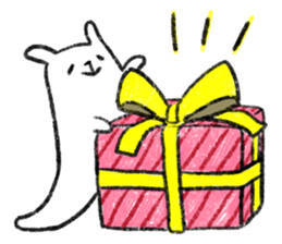 Mysterious white creature "WINUMERI" sticker #5231867