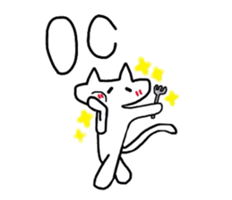 The vogue word of Japan and the cat sticker #5232090