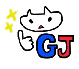 The vogue word of Japan and the cat sticker #5232099