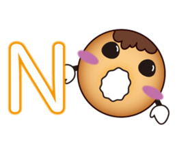 Donut with a face sticker #5232240