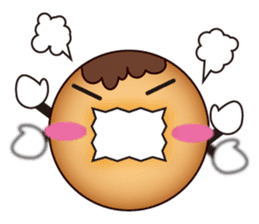 Donut with a face sticker #5232258