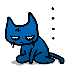 Kuraneko is gloomy cat.