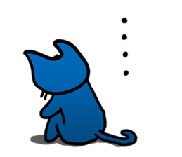 Kuraneko is gloomy cat. sticker #5233153