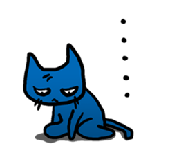 Kuraneko is gloomy cat. sticker #5233154