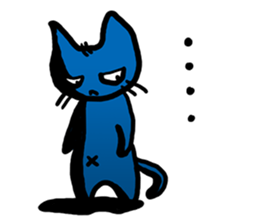 Kuraneko is gloomy cat. sticker #5233168