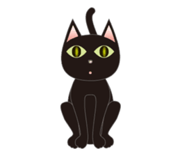 Niya of black cat (English) sticker #5233630