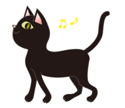 Niya of black cat (English) sticker #5233640