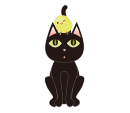 Niya of black cat (English) sticker #5233641